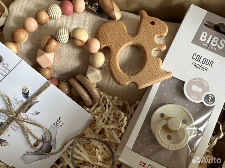 Деревянные грызунки держатели для пустышки