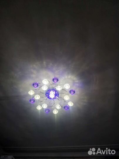Люстра потолочная светодиодная с пультом