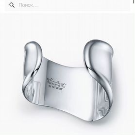 Tiffany & Co браслет кафф Elsa Peretti Bone