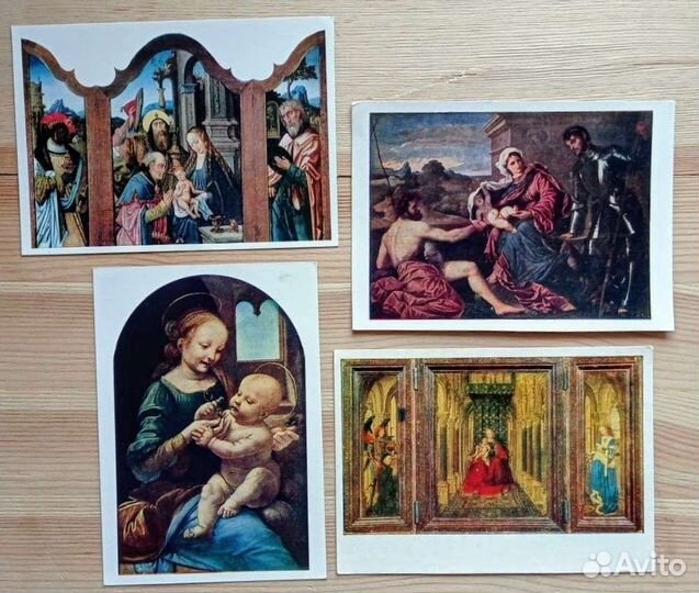Мадонна с младенцем, 36 открыток, 50-70е годы