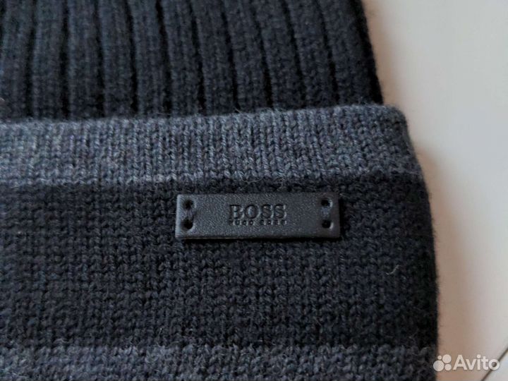 Hugo Boss новая шерстяная шапка оригинал