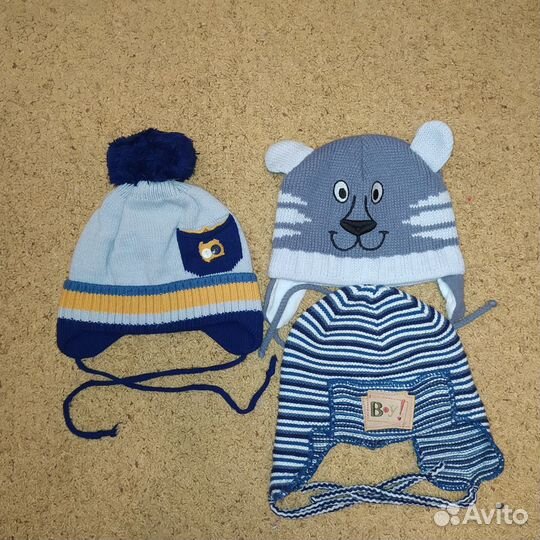 Шапки зима-осень на мальчика от 2 до 8 лет