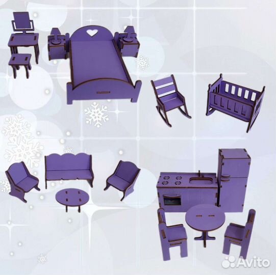 Кукольный домик новый