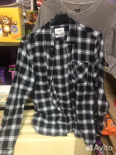 Рубашка pull bear мужская