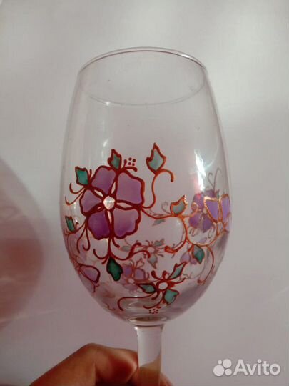 Бокалы ручная роспись 2 шт