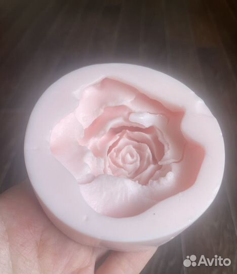 Силиконовая форма молд роза /шар новогодний