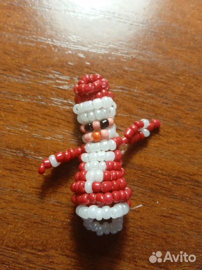 Дед мороз из бисера