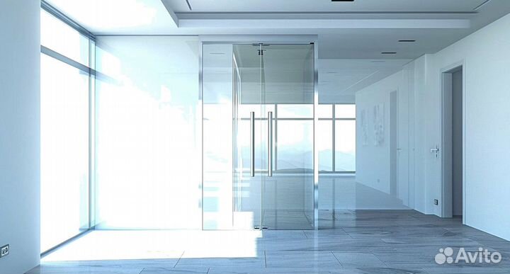 Стеклянная дверь на заказ