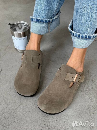 Birkenstock сабо серые