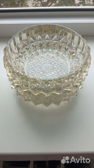 Салатник-конфетница из свинцового стекла, 70-е г