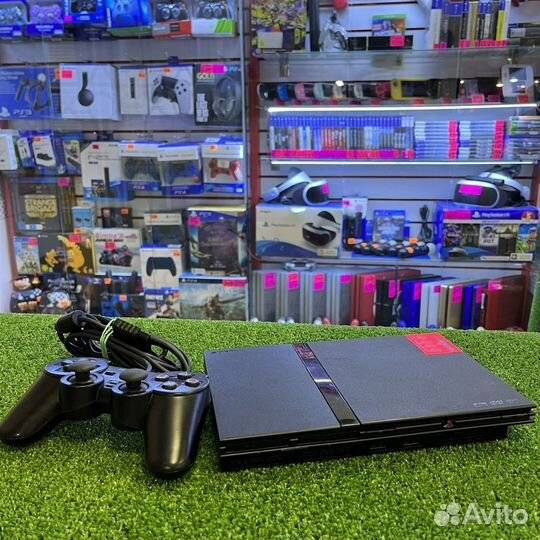 Sony PS2 + джойстик + все провода