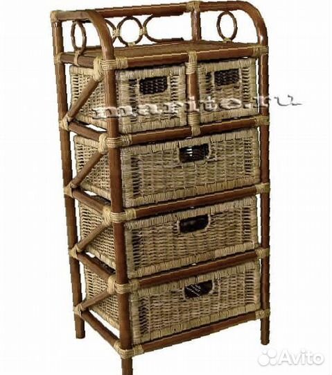 Комод плетеный из ротанга