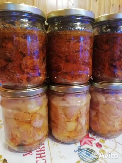 Домашняя тушёнка свиная, говяжья, куриная