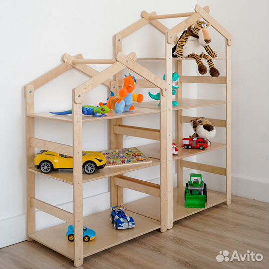 Стеллаж для игрушек 4 полки