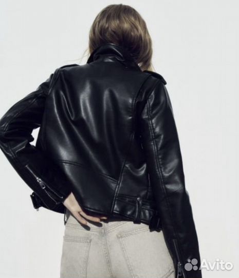 Кожаная куртка Zara