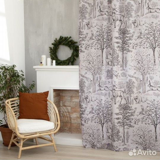 Комплект штор 'Этель' Сказочный лес 145*260 см-2 ш