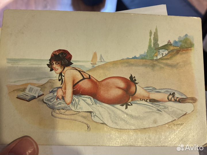 Открытка Herouard винтаж