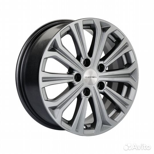 Литые диски 6.5x16 5x115 70.2 ET41 khomen KHW 1610 gray