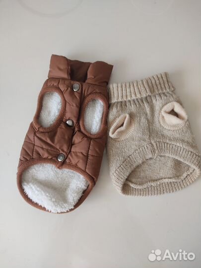 Жилетка и свитер для маленьких собак