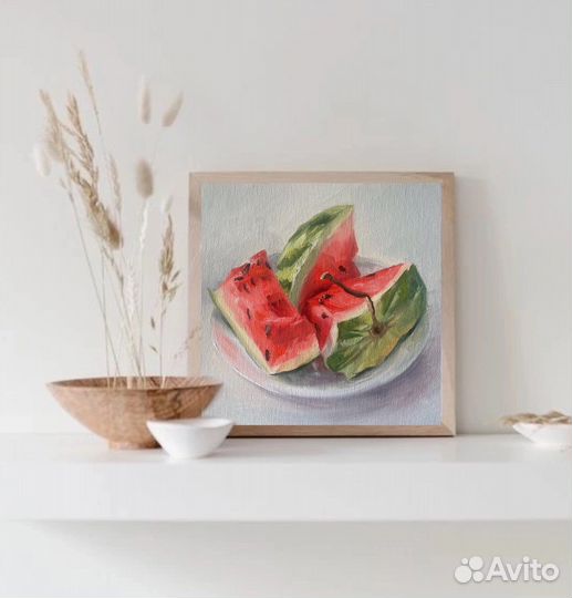 Картина холст масло арбуз