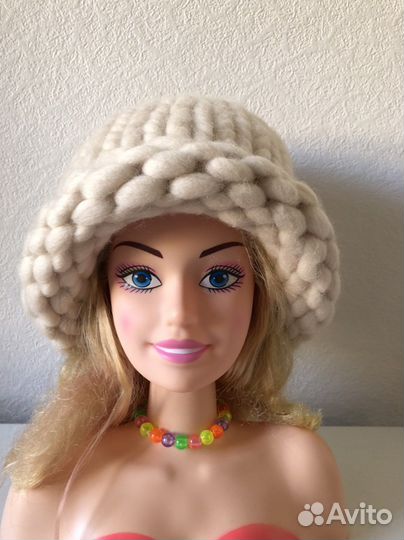 Шапка из мериноса, тёплая и новая