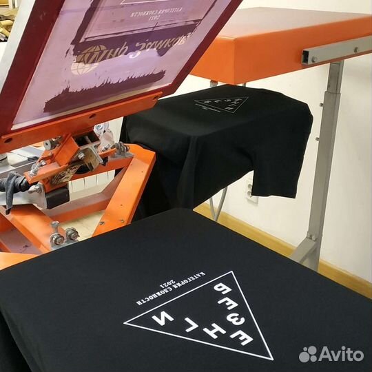 Печать на футболках, шелкография