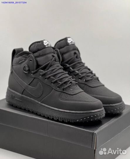 Ботинки Nike Air Force 1 Duckboot (с мехом) (Арт.51662)