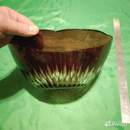 Конфетница марганцовое стекло СССР