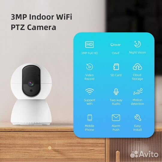 NEW Хит видеонаблюдение Внутренняя, видеоняня 2мп