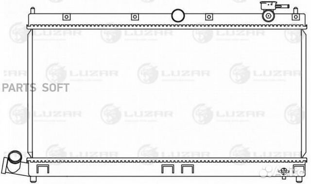 Радиатор охл. для а/м BYD F3 (05) 1.5i/1.6i MT (LRc 3014) luzar LRC3014