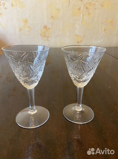 Стаканы, рюмки, фужеры хрусталь СССР