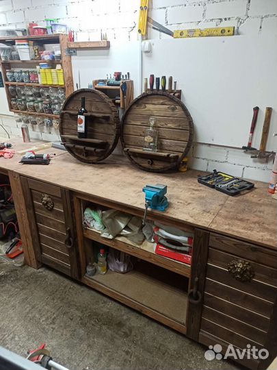 Винная полка бочка