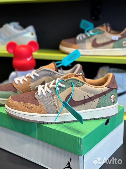 Кроссовки Nike Air Jordan 1 Low OG Voodoo x Zion