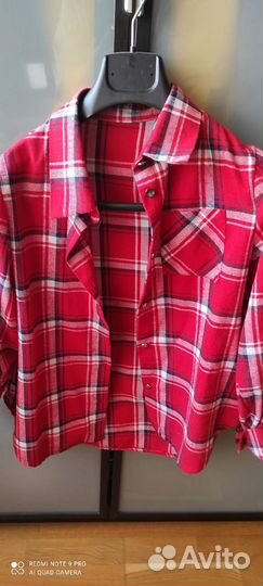 Рубашка в клетку детская