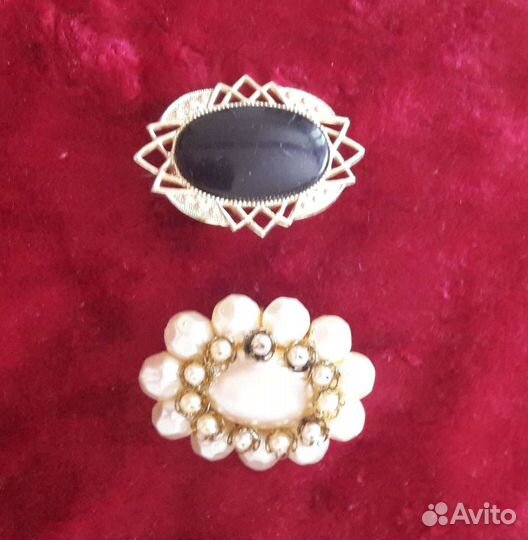 Брошки бижутерия винтаж 50-60 годов