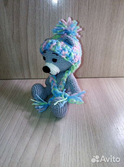 Вязаная игрушка крючком Мишка Тедди