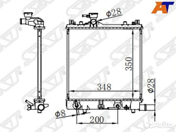 Радиатор suzuki wagon R