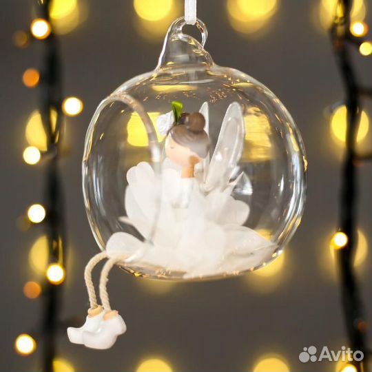 2 шт. Сувенир полистоун 'Фея-бабочка, в юбке лепес