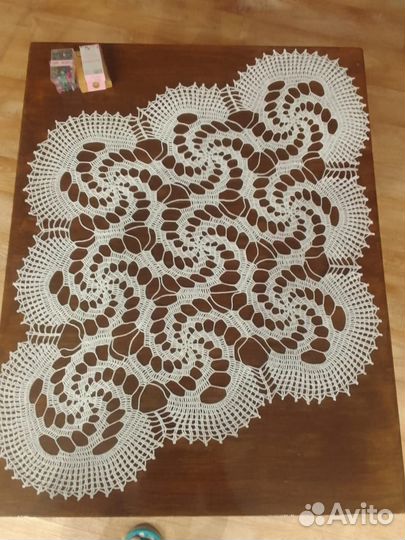 Вязаные салфетки овальные