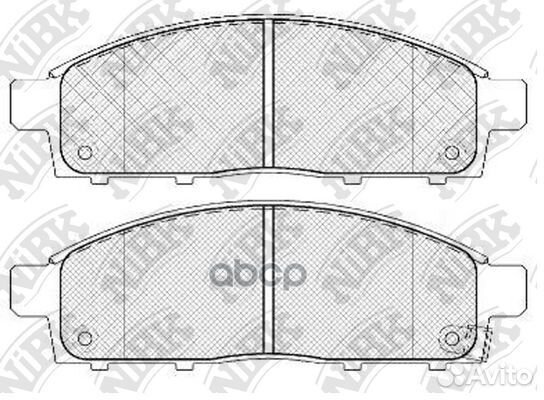 Колодки тормозные дисковые mitsubishi pajero SP