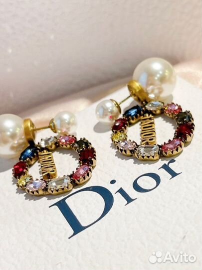 Серьги christian dior