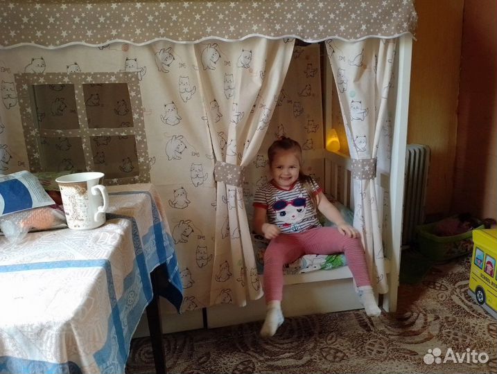 Текстиль для кровати домика