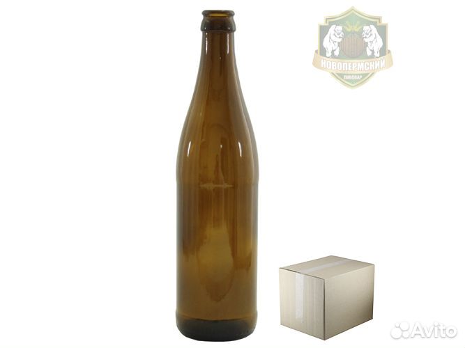 Бутылка пивная коричневая 0,5 л. коробка 20 шт