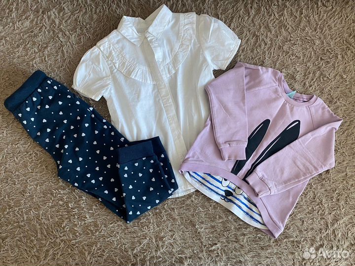 Вещи пакетом для девочки 104-110