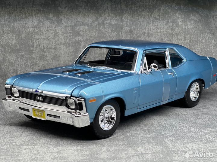 Модель chevrolet nova ss 1970 1/18 maisto