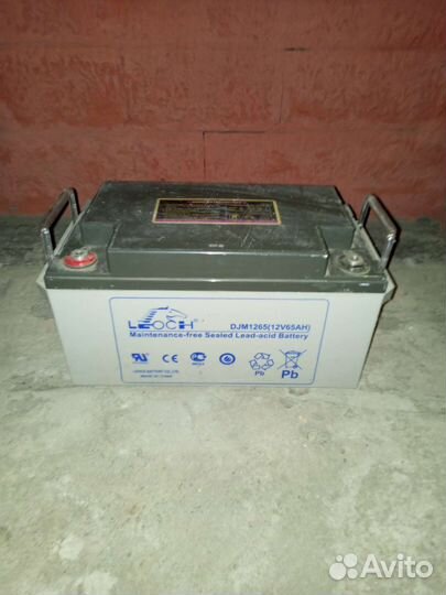 Аккумулятор гелевый 65 А.Ч.AGM