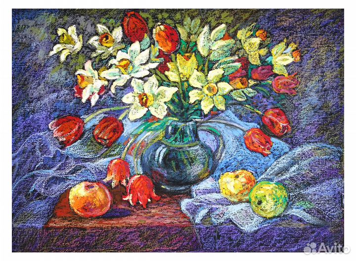 Картина, масл. пастель