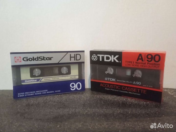Аудиокассеты новые tdk a90 goldstar