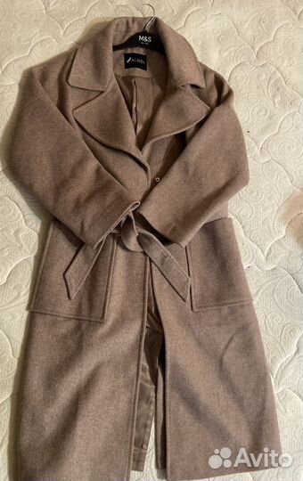 Шерстяное пальто женское 46