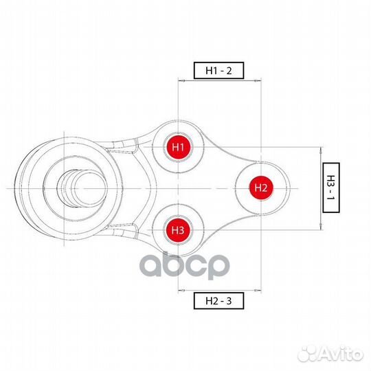 Опора шаровая правая toyota Camry 2005 - 2011